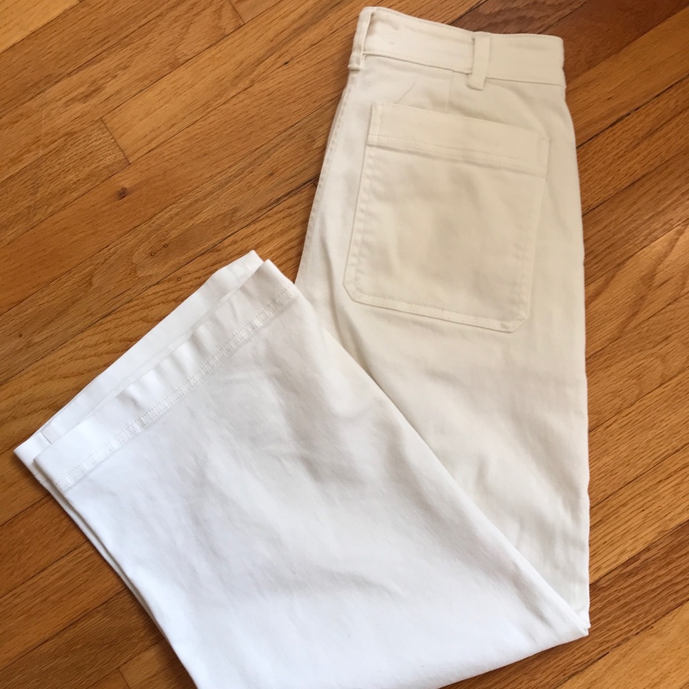 Everlane wide cropped pants